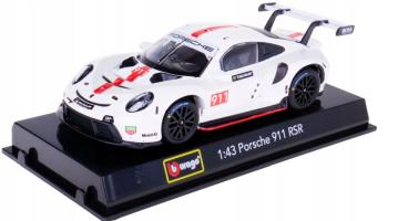 Porsche 911 RSR Germany Sports Car Model Diecast 1:43 Bburago