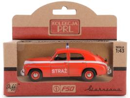 Warszawa M-20 Fire Brigade Car Model Diecast Red 1:43 Daffi