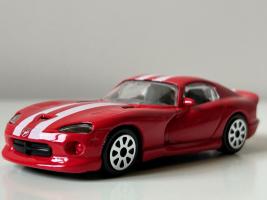 Viper GTS American Sports Car Model Diecast Red 1:43 Bburago