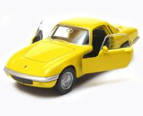 1965 Lotus Elan Legendary Italian Sports Car Model Diecast Yellow 1:34 Welly