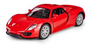 Porsche 918 Spyder Germany Sports Car Model Red Diecast RMZ City 1:34-1:39 Scale