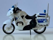 Motorcycle Bike Polish Police Model Toy Diecast/Plastic Parts 1:18 Scale Daffi