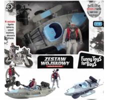 Playset Military Soldier Diver and Boat Special Dive Army Toy Gift Child