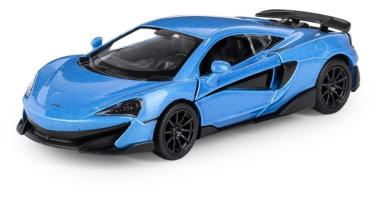 McLaren 600LT British Sports Car Model Blue Diecast Toy RMZ City 1:34-1:39 Scale