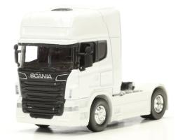 Scania V8 R730 Lorry Truck Model Diecast Toy White 1:64 Scale Welly