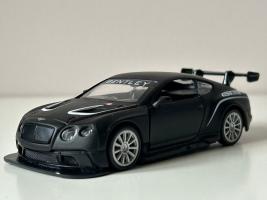 Bentley Continental GT3 British Racing Car Model BlackDiecast Toy 1:43 Scale MSZ