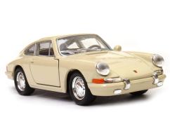 Porsche 911 Legendary Germany Sports Car Model Diecast Toy Cream 1:34 Welly