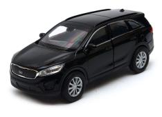 KIA Sorento Korean Popular Car Model Diecast Toy Black 1:34 Welly Opening Doors