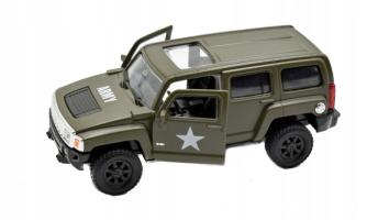 Hummer H3 American Military Off-Road Car Model Metal Diecast Toy 1:34