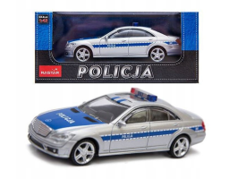 Mercedes S63 AMG Germany/Polish Police Car Model Metal Diecast Toy 1:43 Rastar