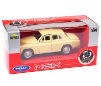 Warszawa 224 Polish Classic Car Model Diecast Cream 1:34-1:39 Scale Welly