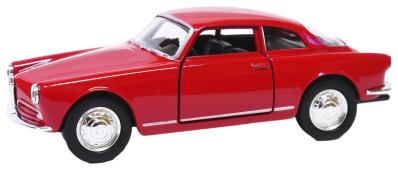 1954 Alfa Romeo Giulietta Italy Car Model Diecast Toy Red 1:34-1:39 Scale Welly