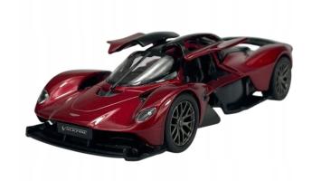 Aston Martin Valkyrie British Car Model Diecast Toy Red 1:36 Scale Kinsmart