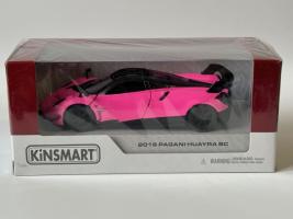 2016 Pagani Huayra Italian Car Model Diecast Toy Pink 1:38 Scale Kinsmart