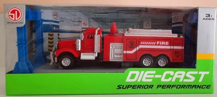 Fire Department USA Fire Brigade Car Model Metal Diecast Moving Wheels