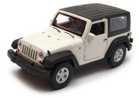 2007 Jeep Wrangler Rubicon American Car Model Diecast Cream 1:34 Welly