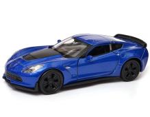 2017 Chevrolet Corvette Z06 America Car Model Diecast Blue 1:34-1:39 Welly