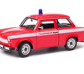 Trabant 601 Fire Brigade East Germany Car Model Diecast 1:34-1:39 Scale Welly