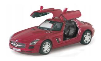 Mercedes-Benz SLS AMG Germany Car Model Diecast Red Toy 1:36 Scale Kinsmart