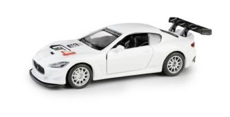 Maserati Gran Turismo MC GT4 Italian Rally Car White Model Diecast 1:43 Opening Door