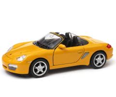 Porsche Boxster S Germany Sports Car Model Metal Diecast Toy Yellow 1:34 Welly