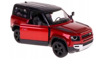 Land Rover Defender British Car Model Diecast Red Toy Open Doors 1:36 Kinsmart