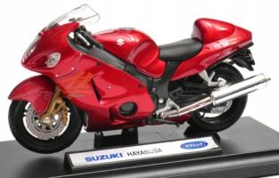 Suzuki Hayabusa Japanese Sports Motorcycle Bike Model Toy Red Diecast 1:18