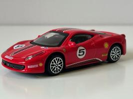 Ferrari 458 Challenge Car Race Model Metal Diecast Toy Red 1:43 Bburago