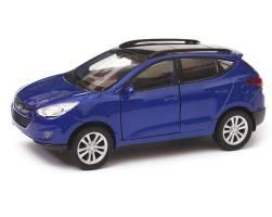 Hyundai Tucson IX Korean Car Model Blue Diecast 1:34-1:39 Scale Welly