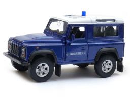 Land Rover Defender Gendarmerie French Police Car Model Diecast Blue 1:34 Welly