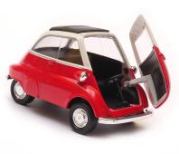 BMW Isetta Classic Germany Car Mode Red Diecast Toy 1:34-1:39 Scale Welly