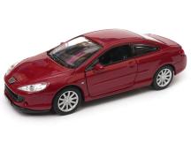 Peugeot 407 Coupe French Car Model Toy Red Diecast 1:34-1:39 Scale Welly