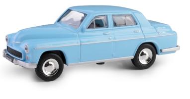 Warszawa 223 Legendary Polish Car Model Diecast Blue 1:43 Scale Daffi