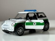 BMW Mini Cooper Police Germany Car Model Toy Diecast Amercom 1:43