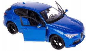 Alfa Romeo Stelvio Italian Car Model Toy Diecast Blue 1:24 Scale Bburago