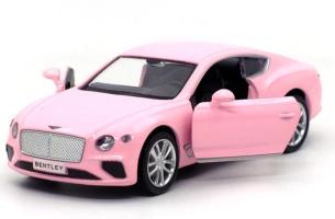 Bentley Continental GT British Car Model Diecast Toy RMZ City Pink 1:32