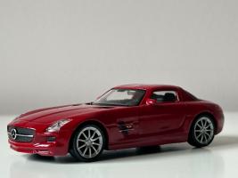 Mercedes Benz SLS AMG Germany Sports Car Model Metal Diecast Toy Red 1:43 Welly