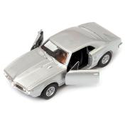 1967 Pontiac Firebird Classic USA Car Silver Model Diecast 1:34-1:39 Scale Welly