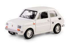 Fiat 126p Polish/Italian Vintage Car Model Diecast White 1:43 Scale Daffi