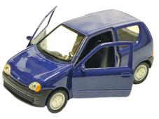 Fiat Seicento Family Italian Car Model Blue Diecast 1:34-1:39 Scale Welly