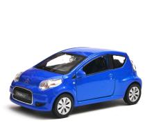 Citroen C1 French Family Car Model Toy Blue Diecast 1:34-1:39 Scale Welly