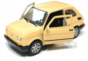 Fiat 126p "Maluch" Polish Legendary Car Model Cream Diecast 1:34 Welly