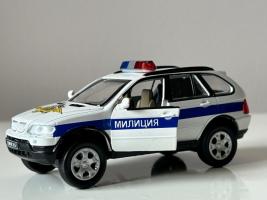 BMW X5 Militsiya Patrol Russia Police Car Model Toy Diecast Amercom 1:43