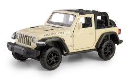 Jeep Wrangler Rubicon American Car Model Beige Diecast RMZ City 1:32