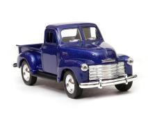 Chevrolet 3100 Pick Up 1953 USA Vintage Car Model Diecast Toy Blue 1:34