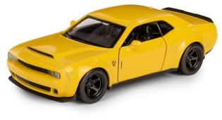 Dodge Challenger SRT Demon American Car Model Toy Diecast RMZ City Yellow 1:34