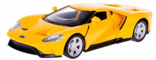 Ford GT American Sports Car Model Diecast Yellow RMZ City 1:34-1:39 Scale