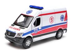 Mercedes-Benz Sprinter Polish Ambulance Car Model Diecast Toy 1:34-1:39 Scale