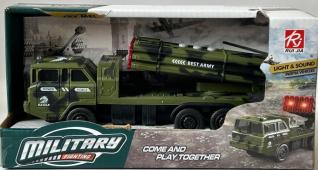 Lorry/Truck Military Launcher Rocket Light Sounds Model Toy 1:43-1:50 Scale