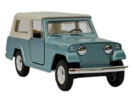 1967 Jeep Jeepster Commando Wagon Car Model Blue Diecast 1:34-1:39 Scale Welly